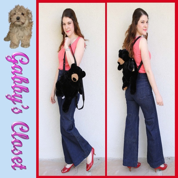 Plush Teddy Bear Toy Backpack Vintage main image 4